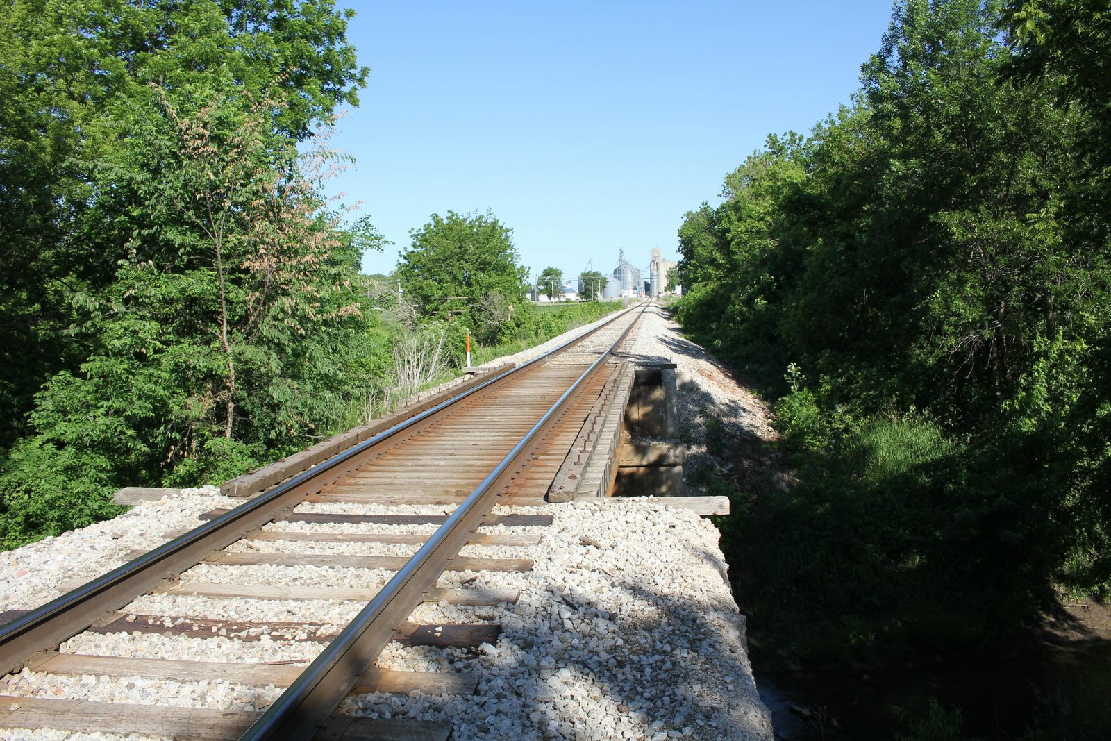 Looking west